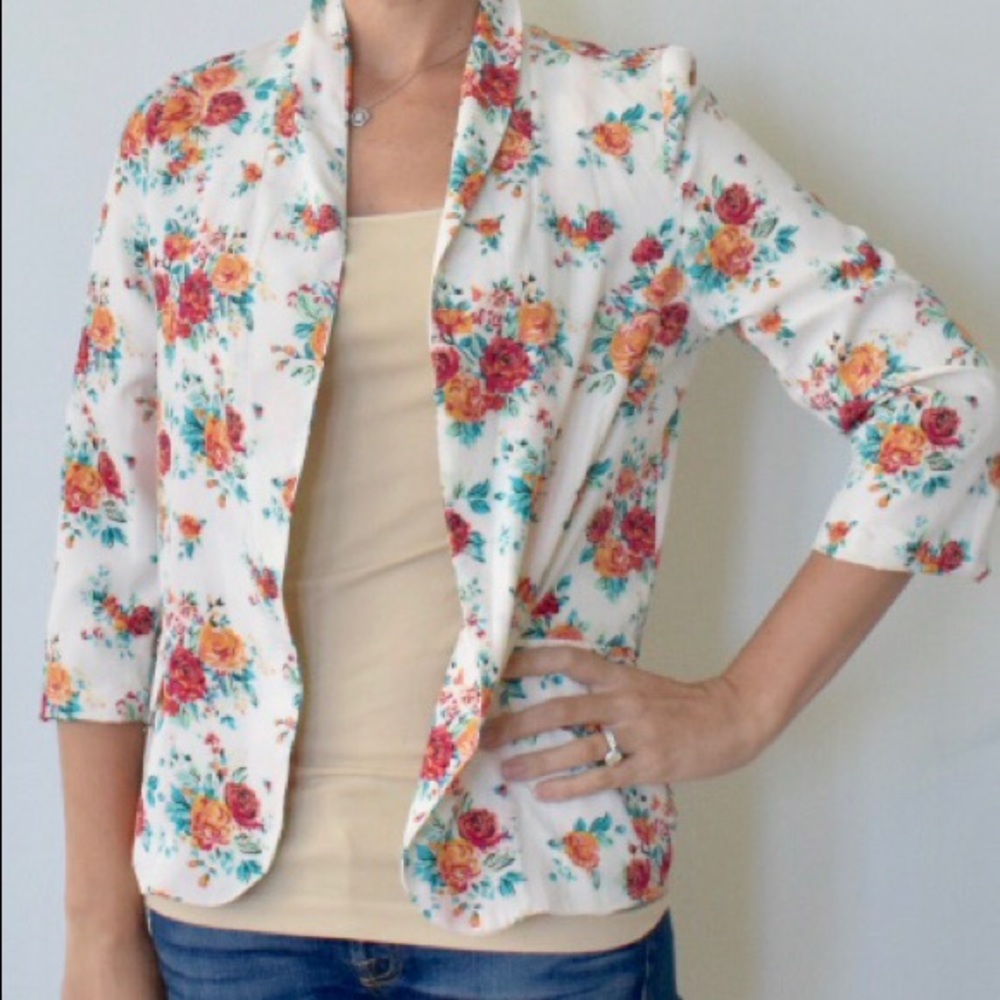Floral blazer